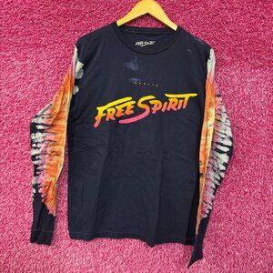 Khalid Free Spirit Spell Out Tour Wing Dyed Long Sleeve M